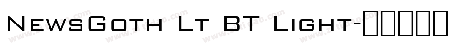 NewsGoth Lt BT Light字体转换